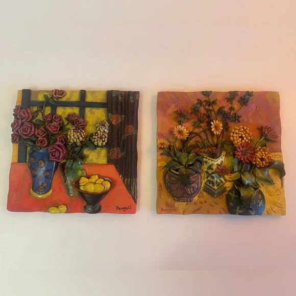 Jae Dougall floral decorative tiles - Picture 10 of 11